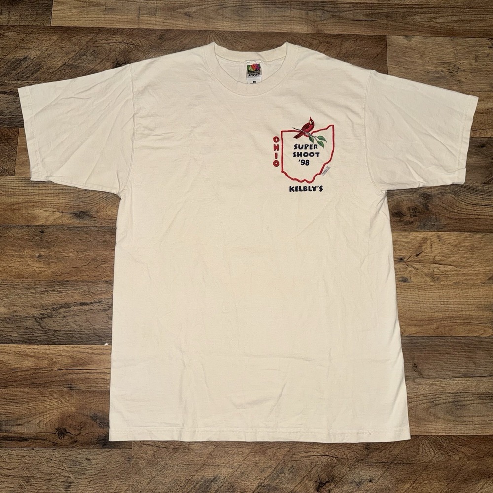 Vintage Fruit of the Loom 1998 Kelby's Ohio Super Shoot Size Large